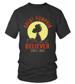 Peanuts-Great Pumpkin Believer Since 1966 Halloween Gift T-Shirt