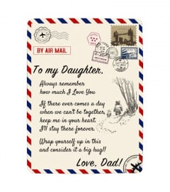 US - BLANKET TO MY DAUGHTER - DAD