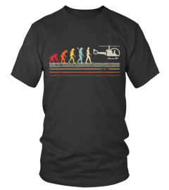 Helicopter Shirt. Retro Style Pilot T-Shirt