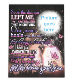 Since The Day You Left Me Memorial Canvas