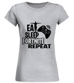 Eat Sleep Gaming Fortnite Repeat Funny Cool kids T-shirt Slogan Novelty Present