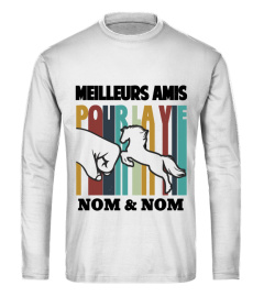 Meilleurs amis pour la vie " Nom & Nom" - Horse