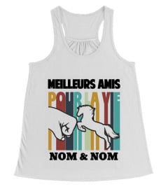 Meilleurs amis pour la vie " Nom & Nom" - Horse