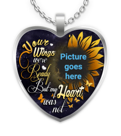 Your Wings Were Ready Memorial Necklace