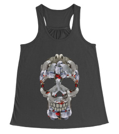 SKULL TEES FOR GREY PARROT LOVER