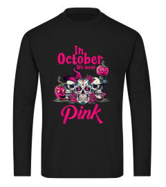 In October We Wear Pink Pumpkin Breast Cancer, Sugar Skull