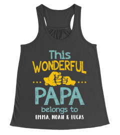 CUSTOM - THIS WONDERFUL PAPA BELONGS TO