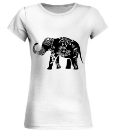 Elephant t shirt, Elephant Mandala, Animal Mandala t shirt