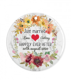Just married 2020 ornament