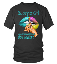 Scorpio Girl Knows More Than She Says T-shirt