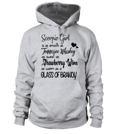 Scorpio Girl Is As Sweet As Strawberry Wine T-shirt