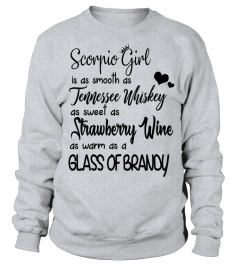 Scorpio Girl Is As Sweet As Strawberry Wine T-shirt