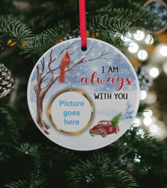 US - I Am Always With You Photo Memorial Personalized Ornament