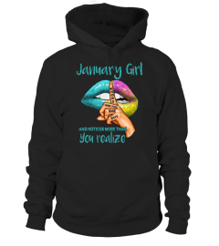 January Girl Knows More Than She Says T-shirt