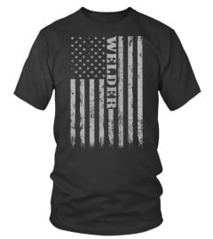 American Flag Proud Welder Retro Design Gift