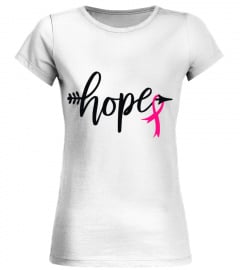 Faith Hope Cure Stomach Cancer Awareness with Arrow T-Shirt