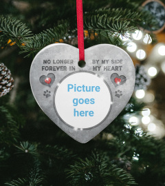 US - Personalized Photo Heart Ornament