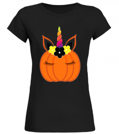 Cute Unicorn Pumpkin Halloween Thanksgiving Gift T-Shirt
