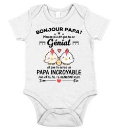 Bonjour papa