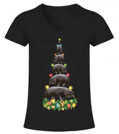 CHRISTMAS TEES FOR HIPPO LOVER