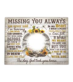 Missing You Always Memories Canvas