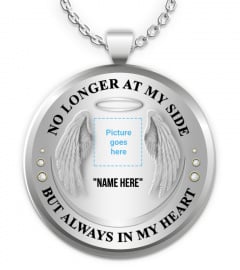 No Longer At My Side Memorial Necklace