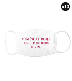 Masque - Boire du vin