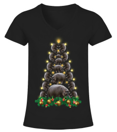 Hippo Lover Christmas T-Shirt