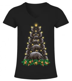 Hippo Lover Christmas T-Shirt