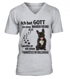 Französische Bulldogge - ICH BAT GOTT