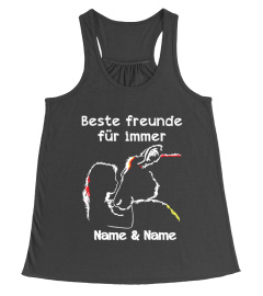 Beste Freunde für immer "Name & Name" - Cow