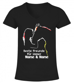 Beste Freunde für immer "Name & Name" - Horse