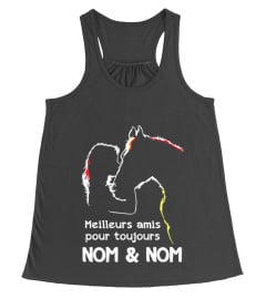 Meilleurs amis pour toujours "nom et nom" - Horse