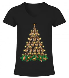 Basset Hound Lover Christmas Gift T-Shirt