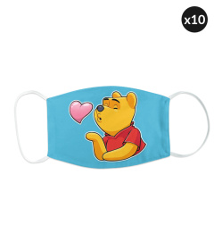 pooh face mask lover