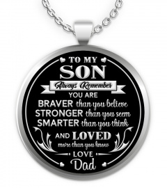 US - TO MY SON-DAD HEART NECKLACE