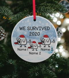 US - CUSTOMIZED  NAMES HEART ORNAMENT