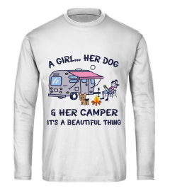 Her Camper And Her Dog