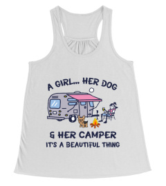 Her Camper And Her Dog