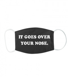 It goes over your nose mask