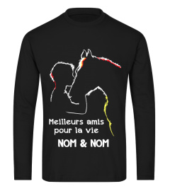 Meilleurs amis pour la vie " Nom & Nom" - Horse