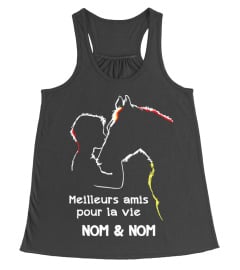 Meilleurs amis pour la vie " Nom & Nom" - Horse