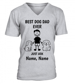 2 Dogs & Boy Personalised T-shirt
