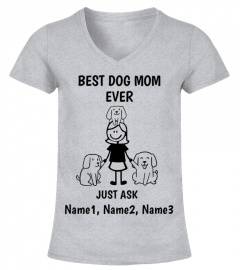 3 Dogs & Girl Personalised T-shirt