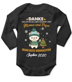 FROHE ERSTE WEIHNACHTEN, MAMA UND PAPA