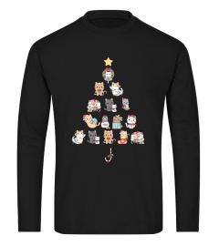 Cat Christmas Tree Tee