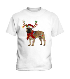 Santa French bulldog reindeer Light Christmas gifts Essential TShirt739