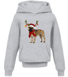 Santa French bulldog reindeer Light Christmas gifts Essential TShirt739