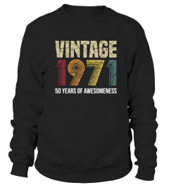 Vintage 1971 50th Birthday Gift 50 Years Old T-Shirt