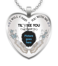 US - I WILL CARRY YOU CUSTOM PHOTO NECKLACE
